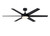 Fanimation - FPD6605BL - 64 Ceiling Fan - Brawn - Black