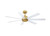 Fanimation - FPD6865BSMW - 56 Ceiling Fan - Pendry 56 - Brushed Satin Brass