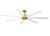 Fanimation - FPD6872BSMW - 72 Ceiling Fan - Pendry 72 - Brushed Satin Brass