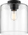 Nuvo Lighting - 60-6779 - One Light Semi Flush Mount - Chantecleer - Matte Black / Clear Glass