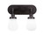 Toltec Lighting - 1232-DG-470 - Two Light Bath Bar - Meridian - Dark Granite