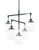 Toltec Lighting - 1238-CH-470 - Five Light Chandelier - Meridian - Chrome