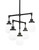 Toltec Lighting - 1238-DG-470 - Five Light Chandelier - Meridian - Dark Granite