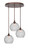 Toltec Lighting - 2183-BRZ-4350 - Three Light Pendalier - Empire - Bronze