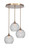 Toltec Lighting - 2183-NAB-4350 - Three Light Pendalier - Empire - New Age Brass