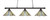 Toltec Lighting - 373-DG-934 - Three Light Bar - Oxford - Dark Granite