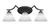 Toltec Lighting - 553-MB-4051 - Three Light Bath Bar - Zilo - Matte Black