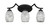 Toltec Lighting - 553-MB-4165 - Three Light Bath Bar - Zilo - Matte Black