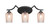 Toltec Lighting - 553-MB-4253 - Three Light Bath Bar - Zilo - Matte Black