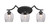 Toltec Lighting - 553-MB-4812 - Three Light Bath Bar - Zilo - Matte Black