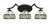 Toltec Lighting - 553-MB-9485 - Three Light Bath Bar - Zilo - Matte Black