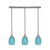 Toltec Lighting - 25-BN-5055 - Three Light Linear Pendalier - Any - Brushed Nickel