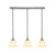Toltec Lighting - 25-BN-508 - Three Light Linear Pendalier - Any - Brushed Nickel