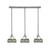 Toltec Lighting - 25-BN-9485 - Three Light Linear Pendalier - Any - Brushed Nickel