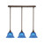 Toltec Lighting - 25-BRZ-4155 - Three Light Linear Pendalier - Any - Bronze