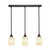 Toltec Lighting - 25-DG-406 - Three Light Linear Pendalier - Any - Dark Granite