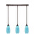 Toltec Lighting - 25-DG-5065 - Three Light Linear Pendalier - Any - Dark Granite