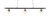 Toltec Lighting - 373-CHMB-308 - Three Light Bar - Oxford - Chrome & Matte Black