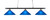 Toltec Lighting - 373-CHMB-415 - Three Light Bar - Oxford - Chrome & Matte Black