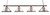 Toltec Lighting - 404-BRZ-958 - Four Light Bar - Square - Bronze