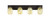 Toltec Lighting - 584-DG-406 - Four Light Bath Bar - Apollo - Dark Granite