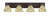 Toltec Lighting - 584-DG-9115 - Four Light Bath Bar - Apollo - Dark Granite