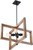 Nuvo Lighting - 60-6825 - Four Light Pendant - Beacon - Black / Honey Wood