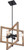 Nuvo Lighting - 60-6827 - Four Light Pendant - Beacon - Black / Honey Wood