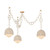 Corbett Lighting - 576-68-CPL - Three Light Chandelier - Piasu - Champagne Leaf