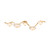 Corbett Lighting - 586-05-VGL - LED Linear - Kune - Vintage Gold Leaf