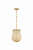 Hudson Valley - 3109-AGB - One Light Pendant - Nevins - Aged Brass