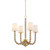 Hudson Valley - 6844-AGB - Four Light Chandelier - Calumet - Aged Brass