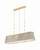 Hudson Valley - 8549-AGB - Three Light Linear - Valeria - Aged Brass