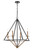 Innovations - 331-4CR-BBG-BB-C35-LED - LED Chandelier - Raleigh - Black Brushed Brass