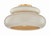 Mitzi - H1145501-AGB/CBR - One Light Semi Flush Mount - Pia - Aged Brass