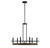 Lighting One E - V6-L1-2931-6-170 - Six Light Chandelier - Icarus - Burnished Brass W/ Walnut