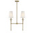 Lighting One E - V6-L1-5607-2-322 - Two Light Linear Chandelier - Trundle - Warm Brass