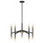 Lighting One E - V6-L1-5610-10-143 - Ten Light Chandelier - Rossi - Matte Black w/ Warm Brass