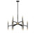 Lighting One E - V6-L1-5611-18-143 - 18 Light Chandelier - Rossi - Matte Black w/ Warm Brass