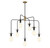 Lighting One E - V6-L1-6005-7-143 - Seven Light Chandelier - Godfrey - Matte Black w/ Warm Brass