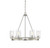 Lighting One E - V6-L1-7600-6-165 - Six Light Chandelier - Lynwood - Satin Nickel W/ Greywood