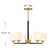 Dresden Five Light Chandelier (V6-L1-9605-5-143)