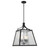 Lighting One E - V6-L3-6840-4-89 - Four Light Pendant - Elias - Matte Black