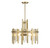 Lighting One E - V6-L7-3001-4-322 - Four Light Pendant - Guillford - Warm Brass