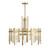 Lighting One E - V6-L7-3002-6-322 - Six Light Pendant - Guillford - Warm Brass