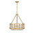 Lighting One E - V6-L7-3201-4-322 - Four Light Pendant - Mancini - Warm Brass