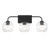 Lighting One E - V6-L8-4399-3-BK - Three Light Bathroom Vanity - Baldwin - Matte Black