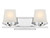 Lighting One E - V6-L8-5250-2-11 - Two Light Bathroom Vanity - Klein - Polished Chrome