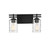 Lighting One E - V6-L8-6090-2-BK - Two Light Bathroom Vanity - Baxter - Matte Black