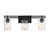 Lighting One E - V6-L8-6090-3-BK - Three Light Bathroom Vanity - Baxter - Matte Black